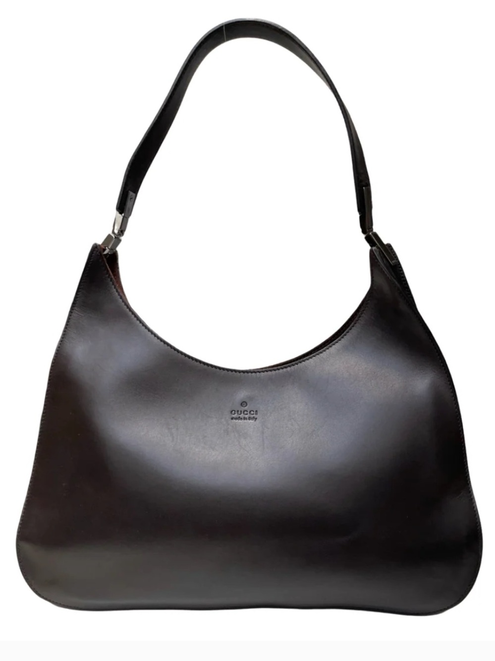 Gucci Dark Brown Leather Shoulder Bag